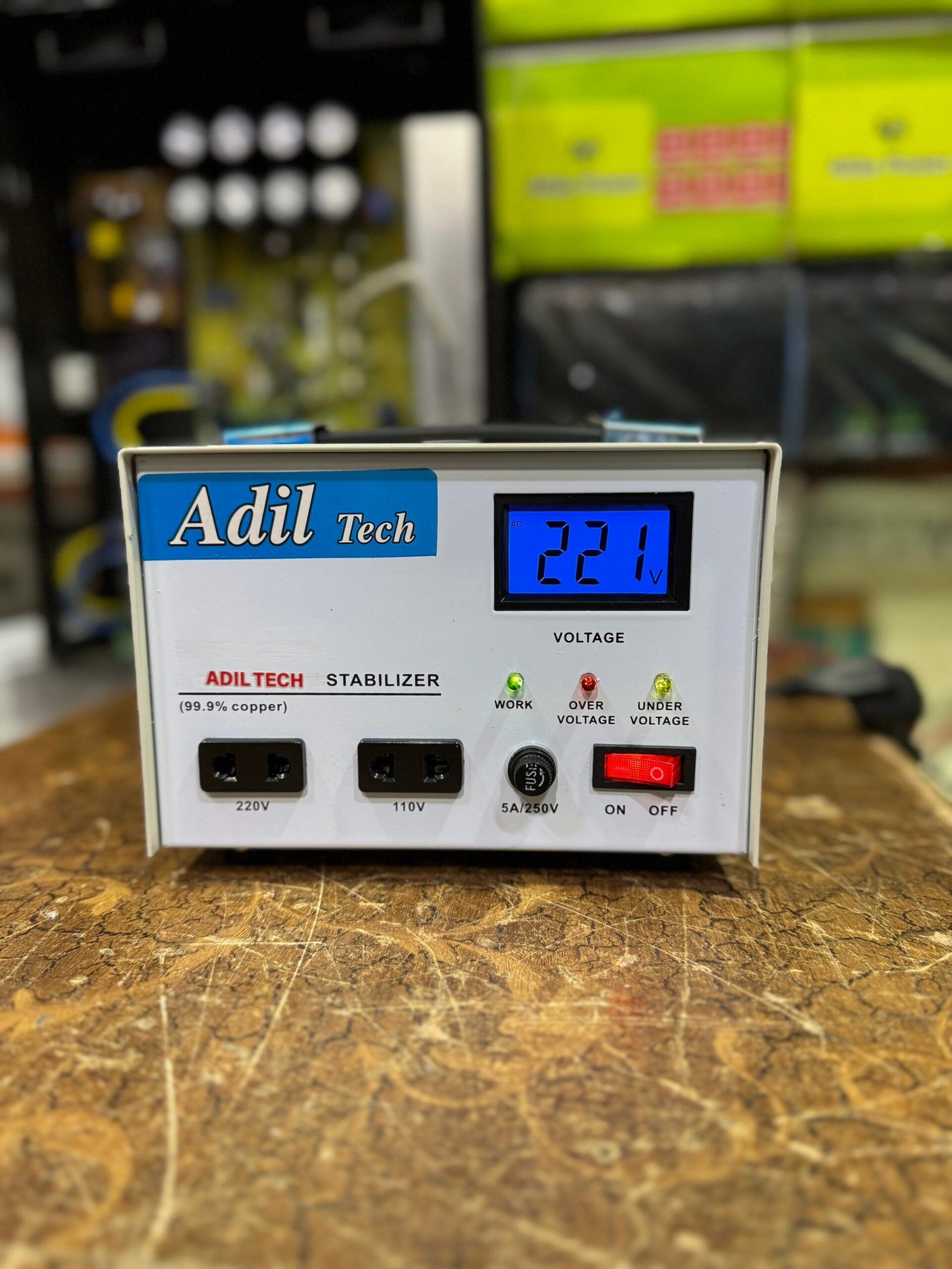 Digital Stabilizer AVR Automatic Voltage Stabilizer 500VA